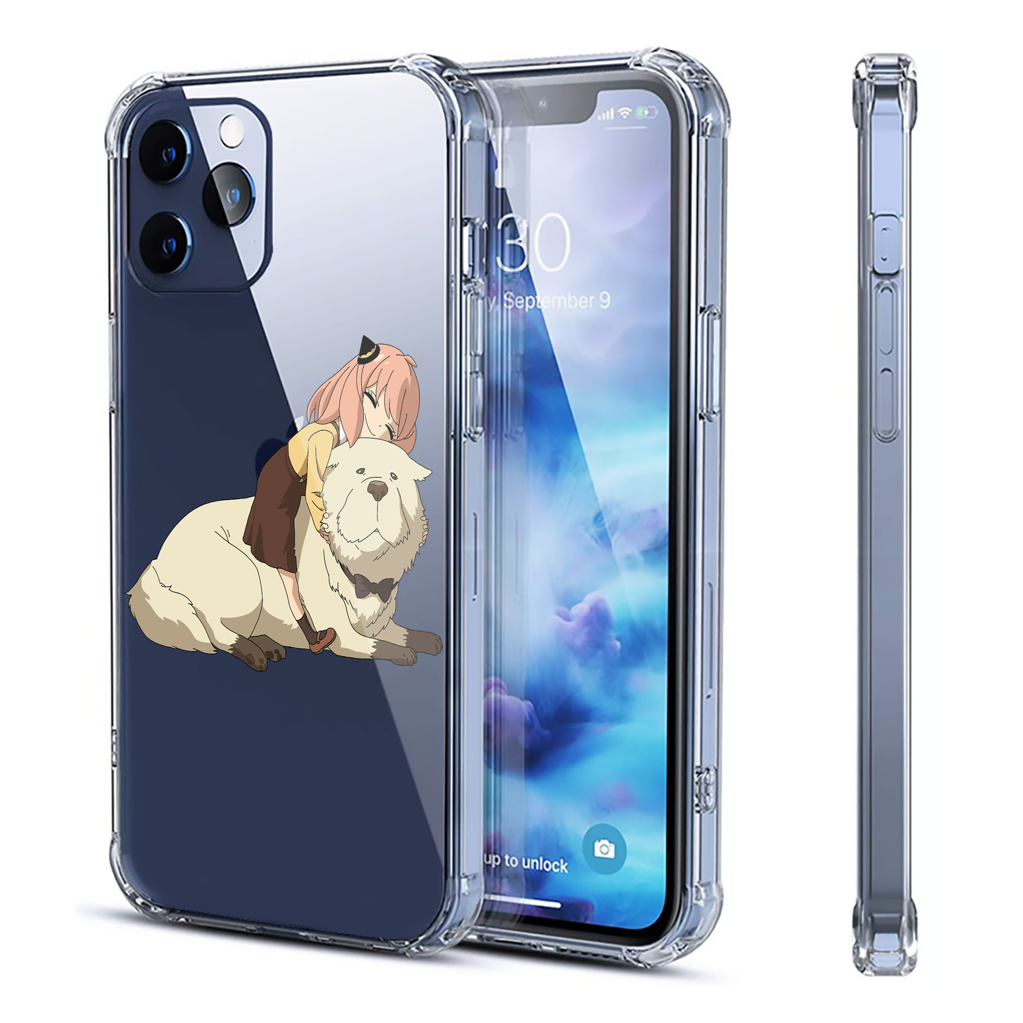 （画像用） SPY×FAMILY间谍家家酒 【iPhone 12シリーズ対応】透明スマホケース（クリアソフトケース）